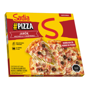 PIZZAS JAMON QUESO CHAMPINONES 460 GRS SADIA