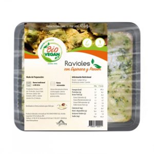 RAVIOLI ESPINACA 435 GRS BIO VEGAN