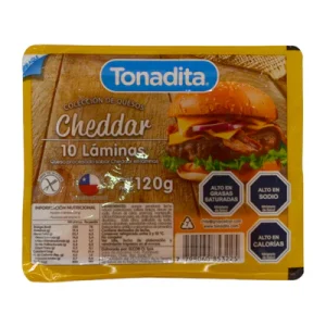 QUESO CHEDDAR  10 UN. TONADITA