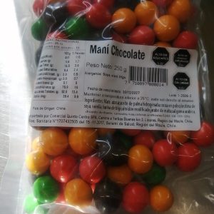 DULCE CHOCOLATE MANI 250 GRAMOS