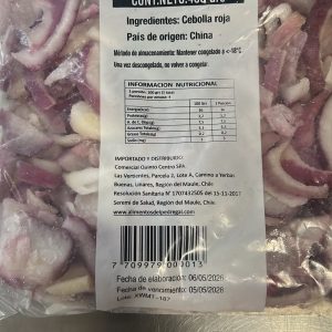 CEBOLLA ROJA EN TIRAS 400 GRS DP