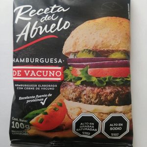 HAMBURGUESA VACUNO RECETA DEL ABUELO